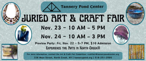 JURIED ART AND CRAFT FAIR @ Tannery Pond Center